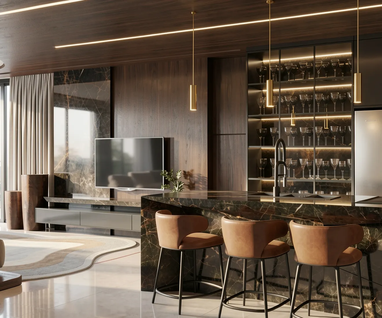 Interiores Villagio, projeto de interiores assinado por Ariel Hermes