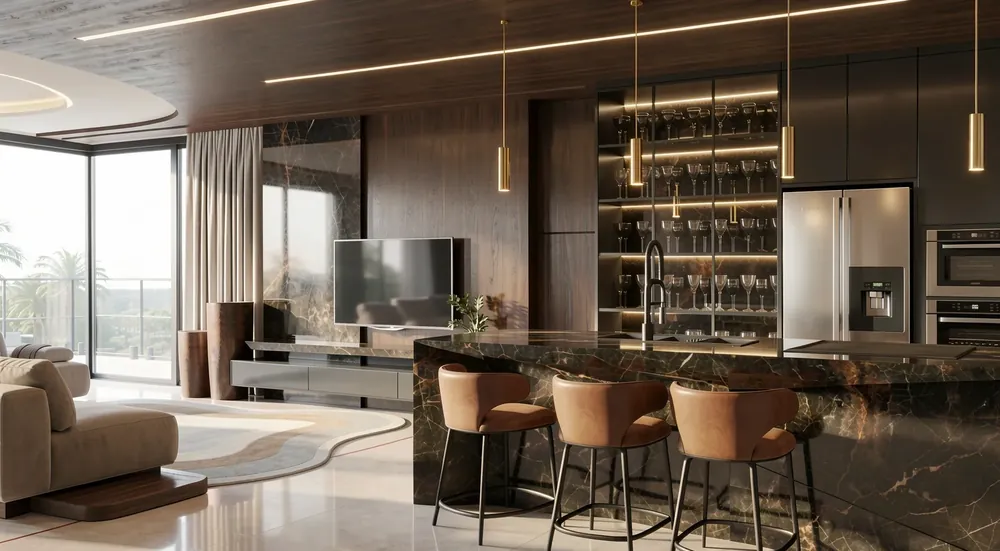 Interiores Villagio, projeto de interiores assinado por Ariel Hermes